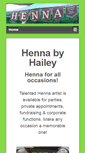 Mobile Screenshot of hennabyhailey.com