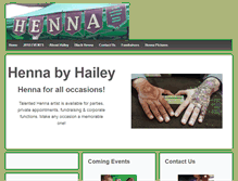 Tablet Screenshot of hennabyhailey.com